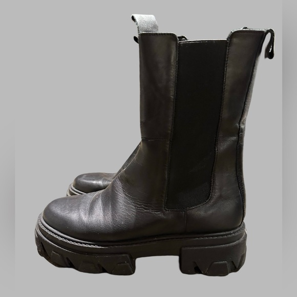 Atelier Blade leather Chelsea combat boot with treaded sole - Picture 5 of 10